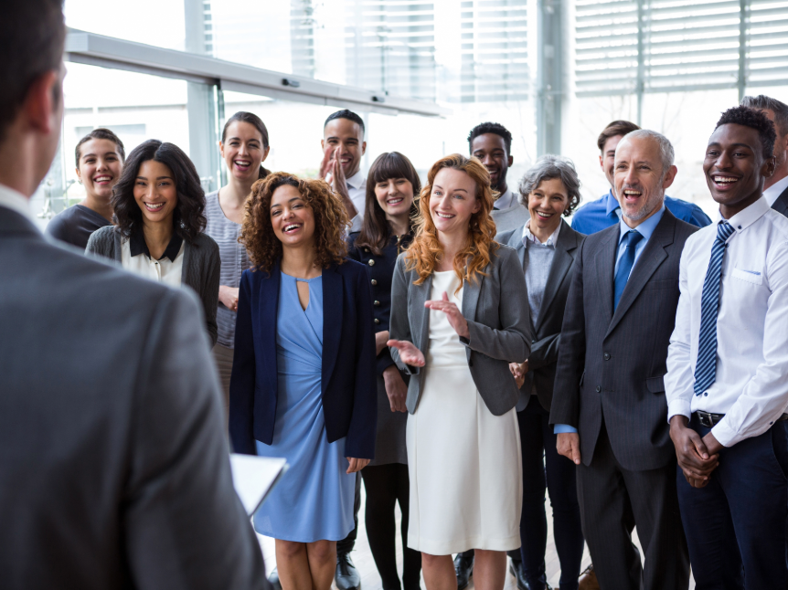 Employee wellbeing group meeting